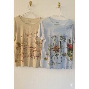 2x Basic Edition Top L Bundle – Y2K Vintage Aesthetic / Retro 2000s Style